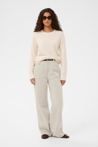 SOAKED IN LUXURY Wide leg Jeans 'SLDaline' in Beige