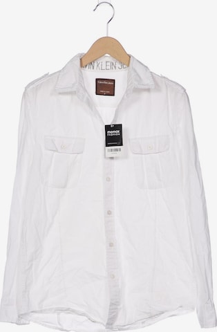 Calvin Klein Jeans Hemd S in Weiß: Vorderseite