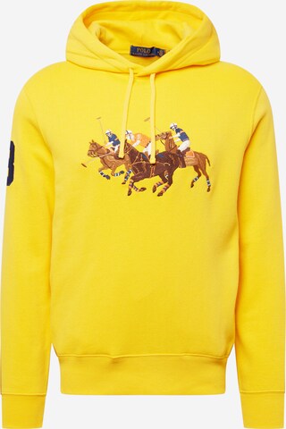 Sweat-shirt Polo Ralph Lauren en jaune : devant