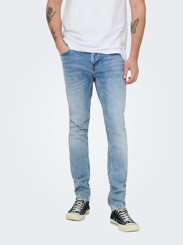 Only & Sons Baggy Jeans 'loom' in Blauw: voorkant