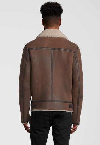 Goosecraft Between-Season Jacket 'Lammy' in Brown