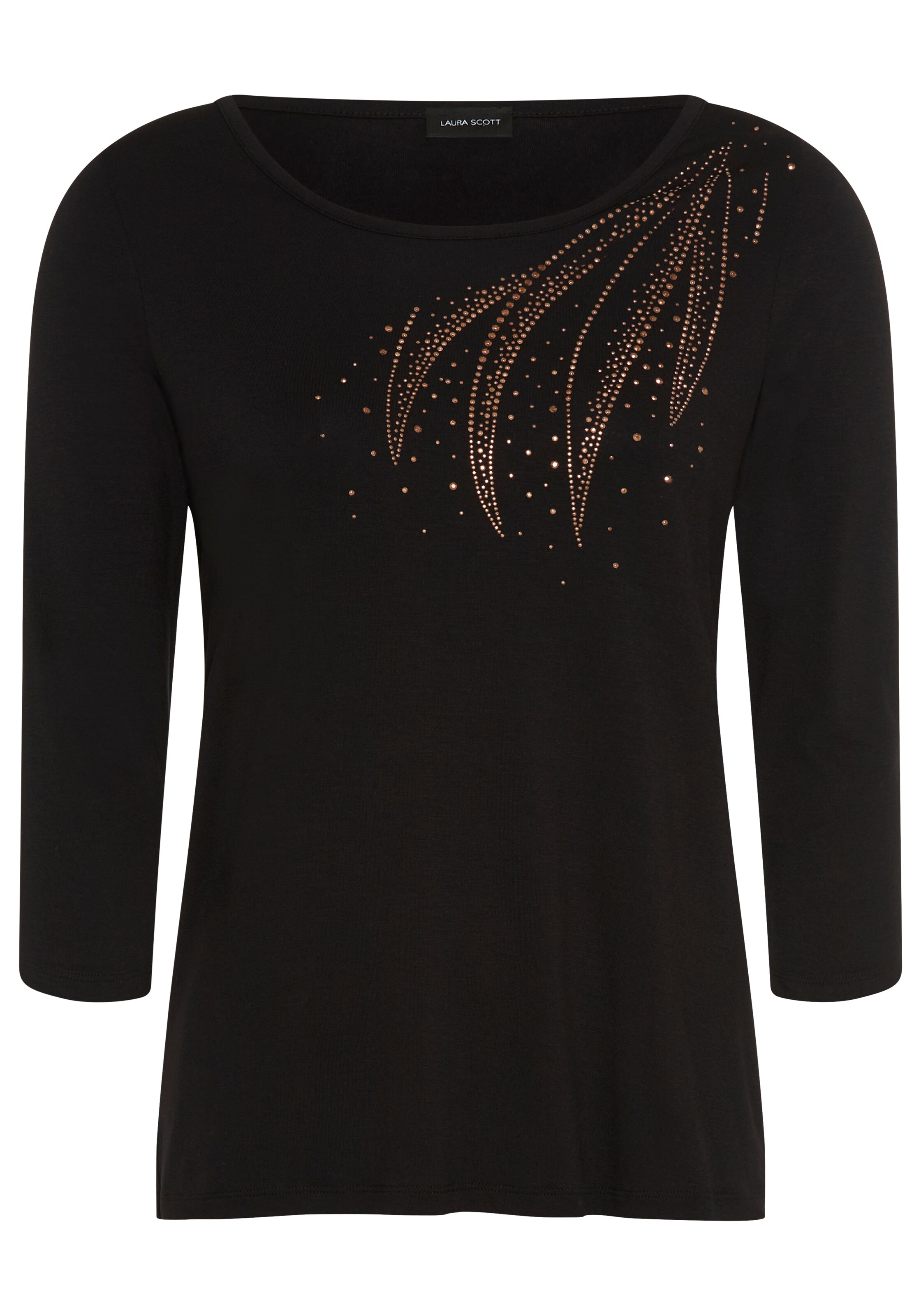 LAURA SCOTT Shirt in XXS-XS in schwarz, Produktansicht