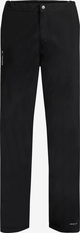 VAUDE Regular Outdoor Pants 'Yaras' in Black: front