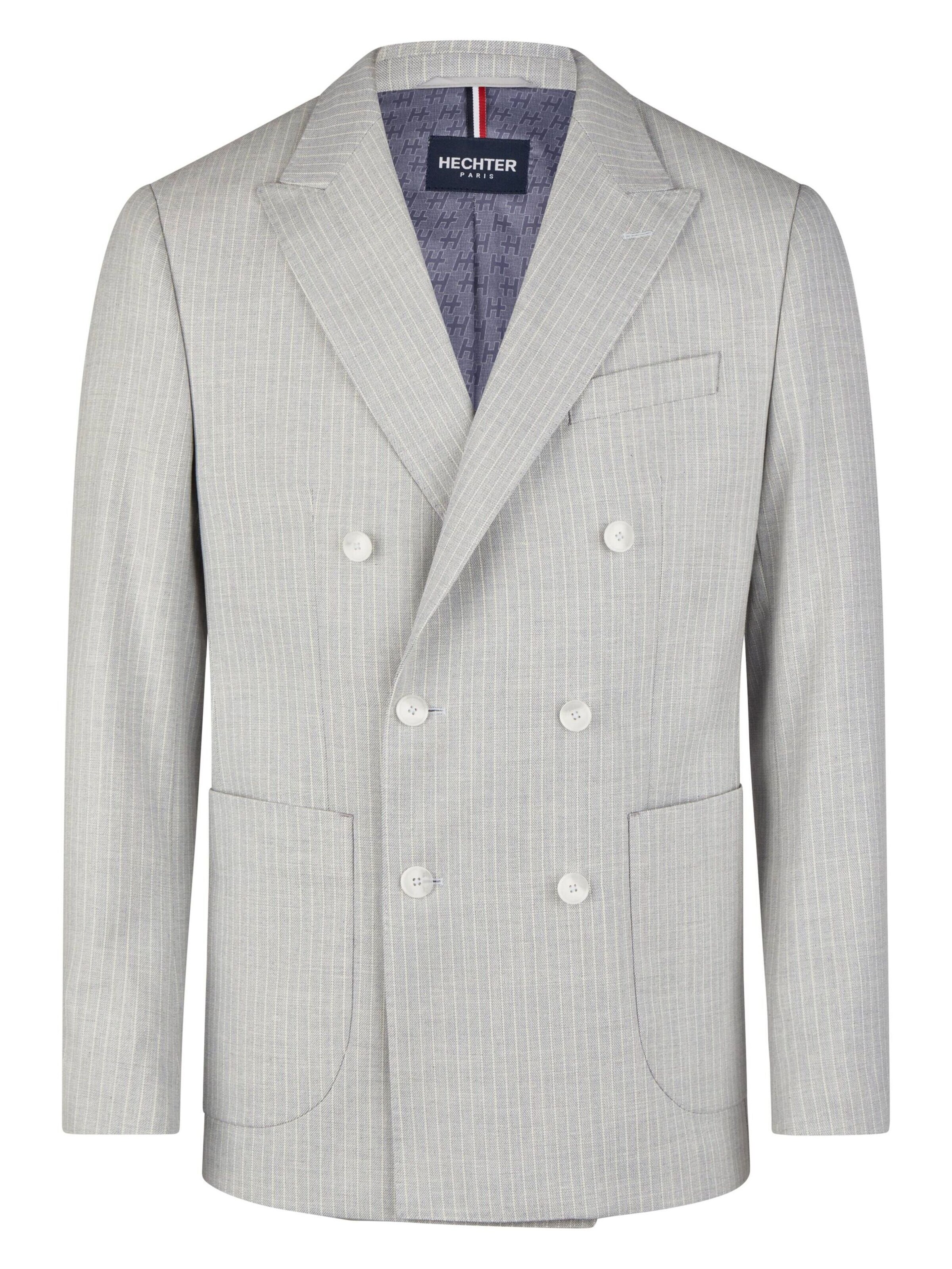 HECHTER PARIS Regular fit Business-colbert in Grijs: voorkant