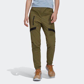 ADIDAS TERREX Slimfit Outdoorbroek 'Zupahike' in Groen: voorkant