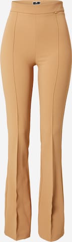 Elisabetta Franchi Flared Pants in Brown: front