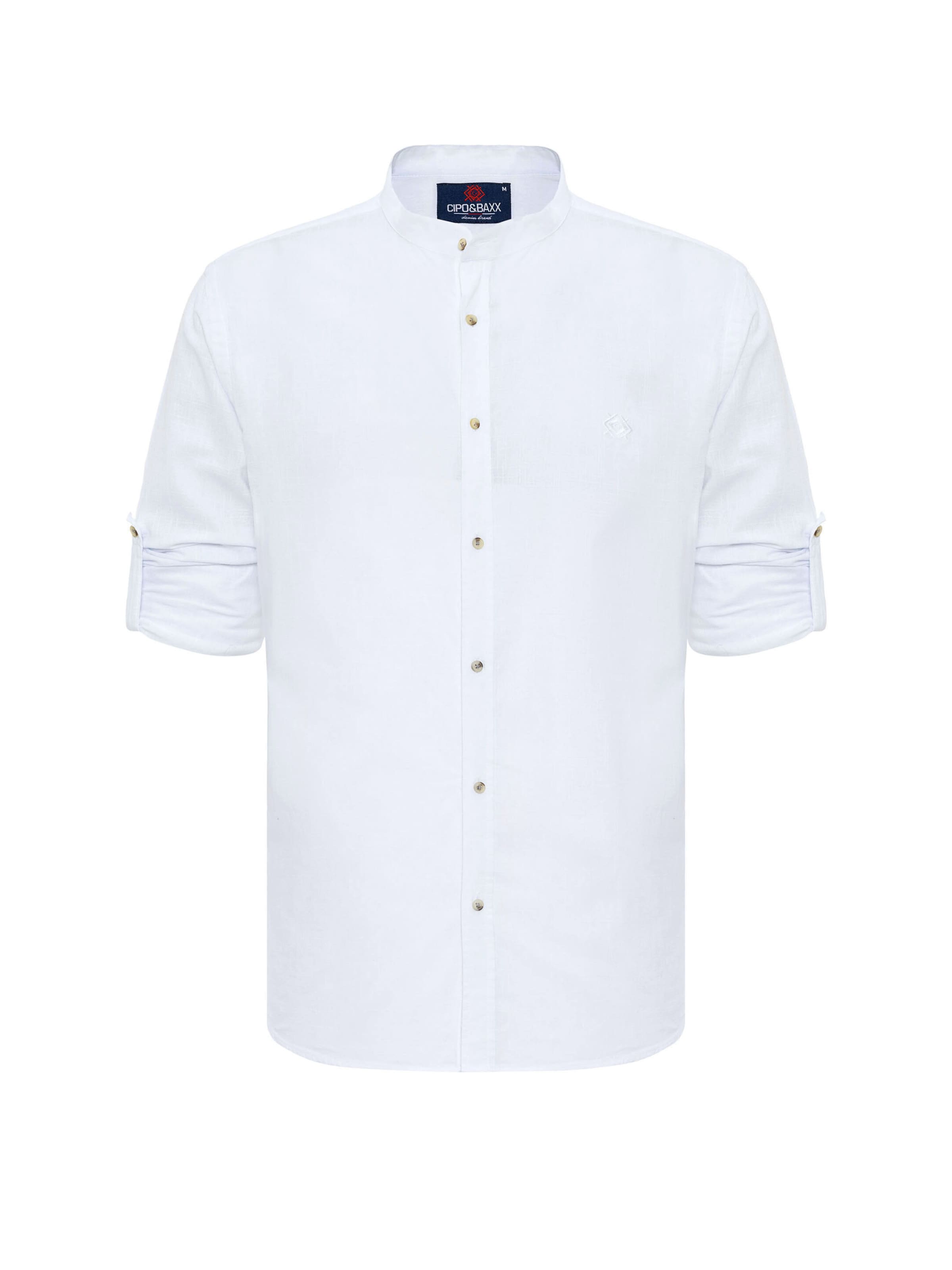 Coupe slim Chemise CIPO & BAXX en blanc