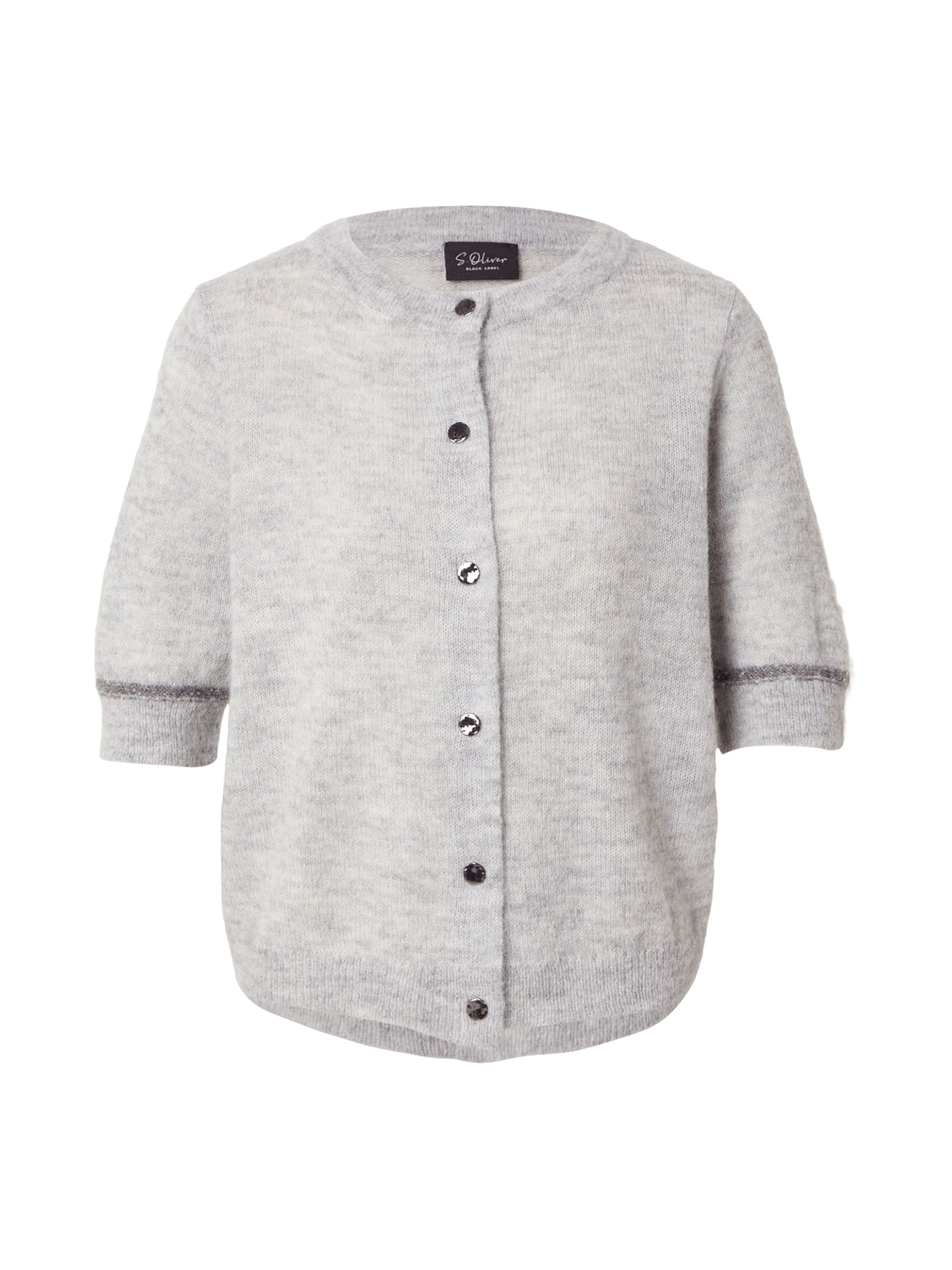 s.Oliver Gebreid vest in Grijs: voorkant