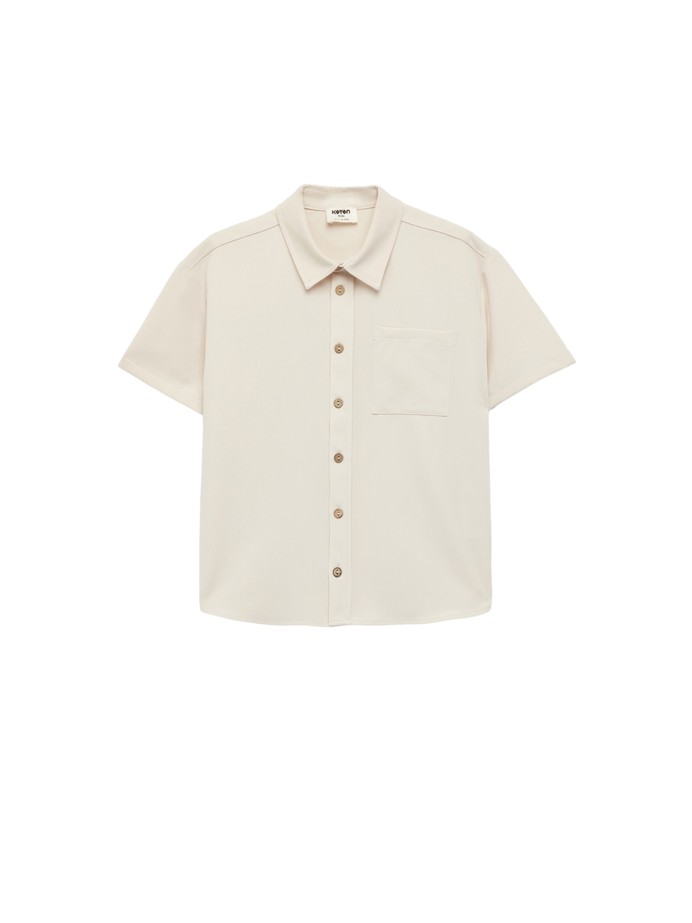 Koton Regular fit Button up shirt in Beige: front