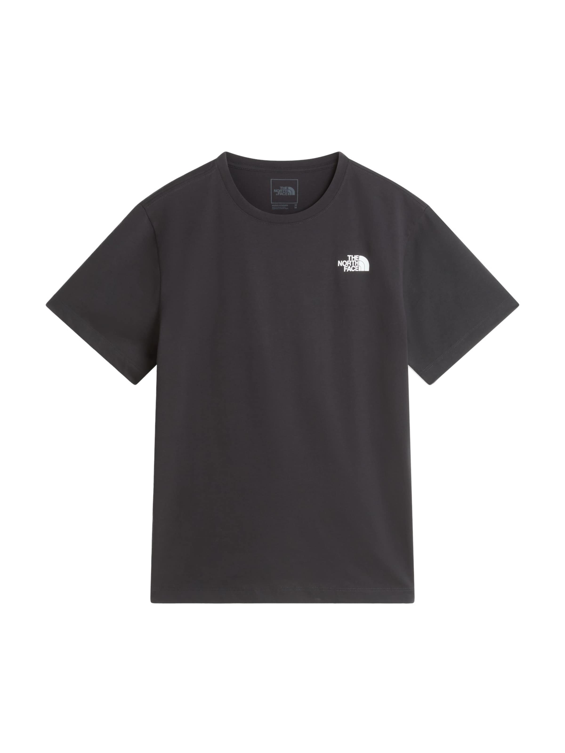 THE NORTH FACE Shirt 'M CAMPFIRE RELAXED SS TEE' in Zwart: voorkant