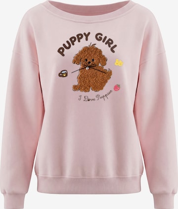 Sweat-shirt MYMO en rose : devant