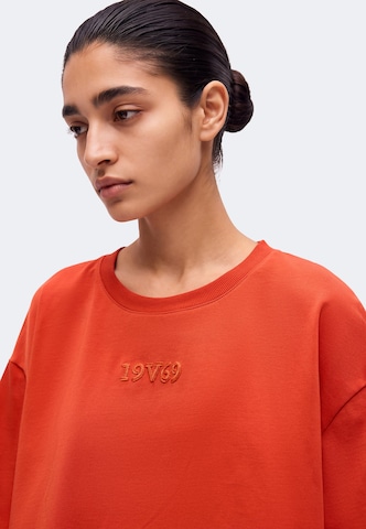 19V69 ITALIA - Camiseta talla grande 'Petonia Street' en naranja