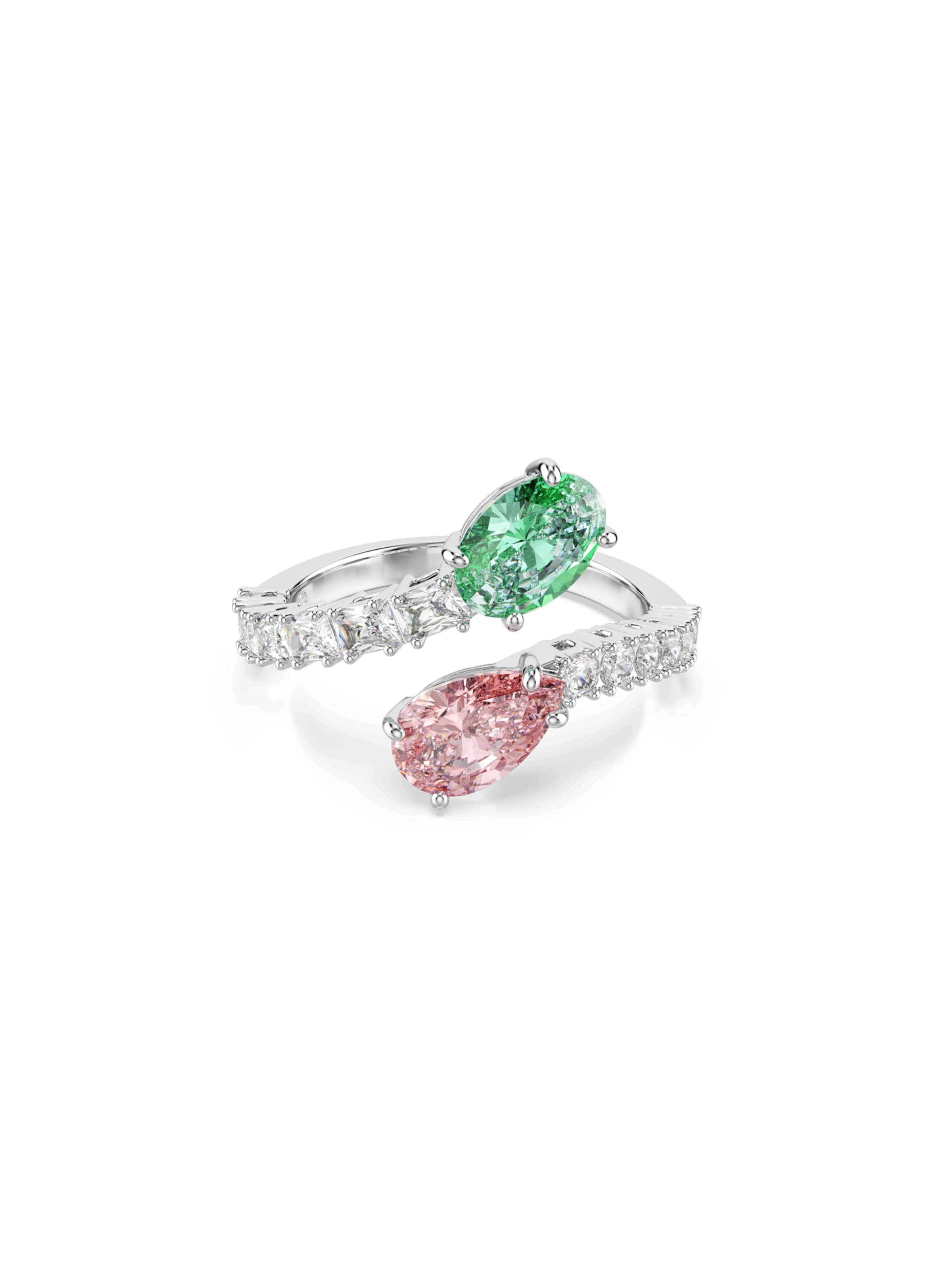 Bague Swarovski en mélange de couleurs : devant