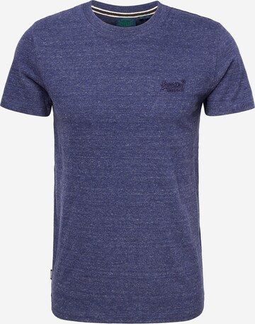 T-Shirt Superdry en bleu : devant