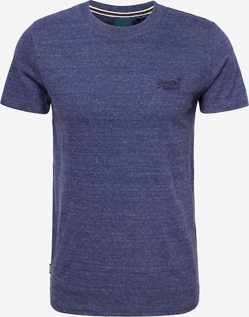 T-Shirt Superdry en bleu : devant