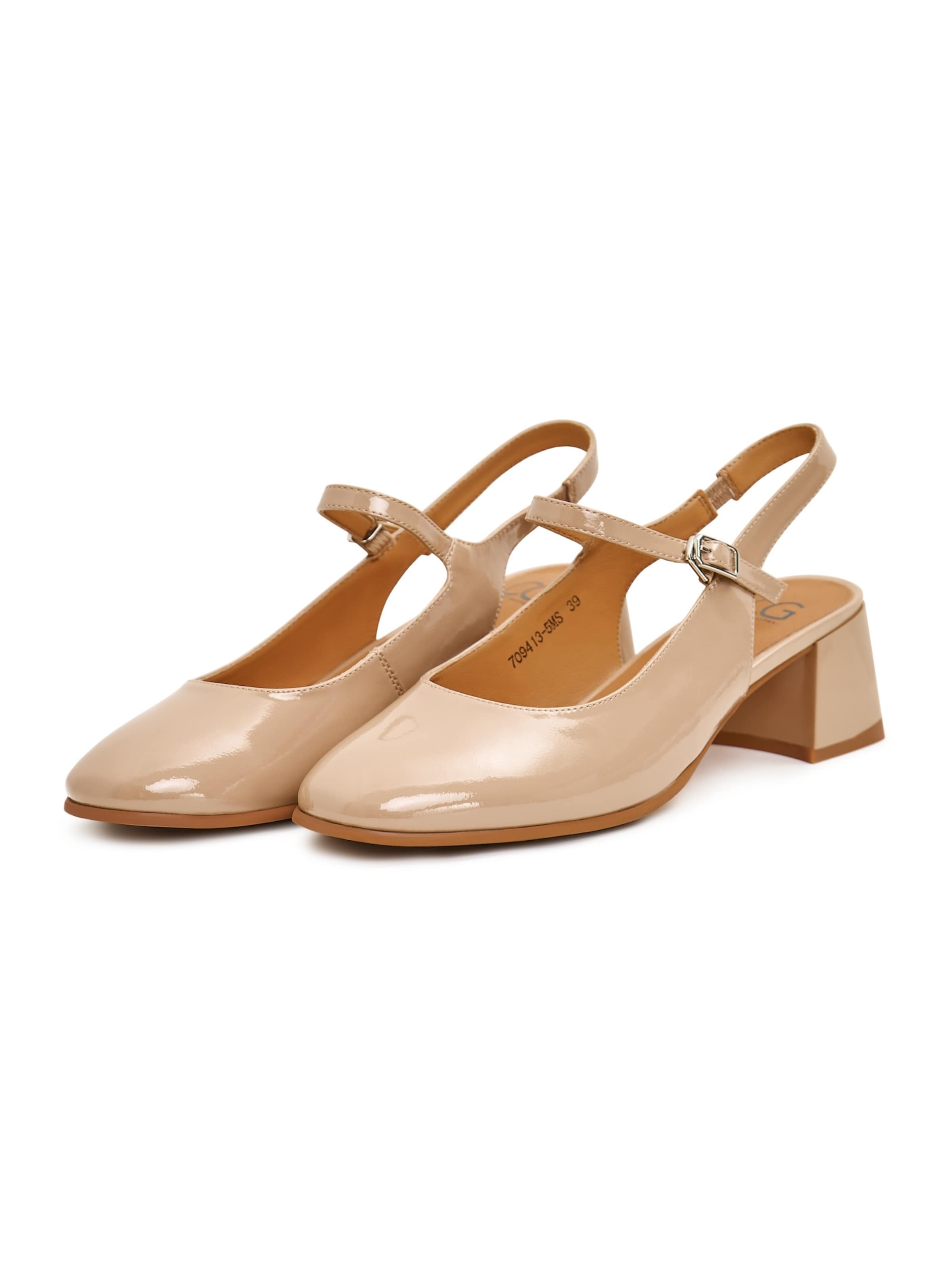 CESARE GASPARI Slingpumps in Beige