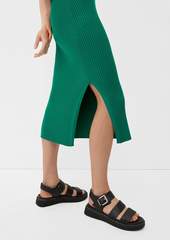 s.Oliver Knitted dress in Green