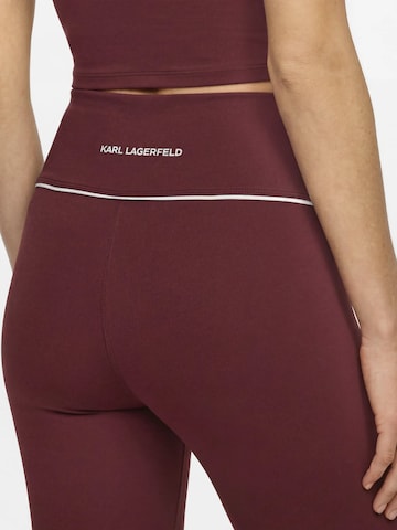 Karl Lagerfeld Skinny Broek in Rood