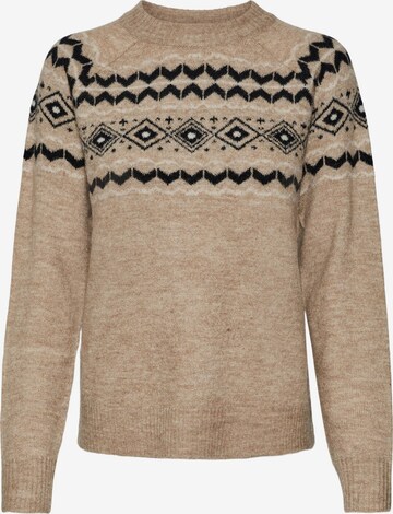 Pull-over 'Fifi Fairisle' VERO MODA en marron