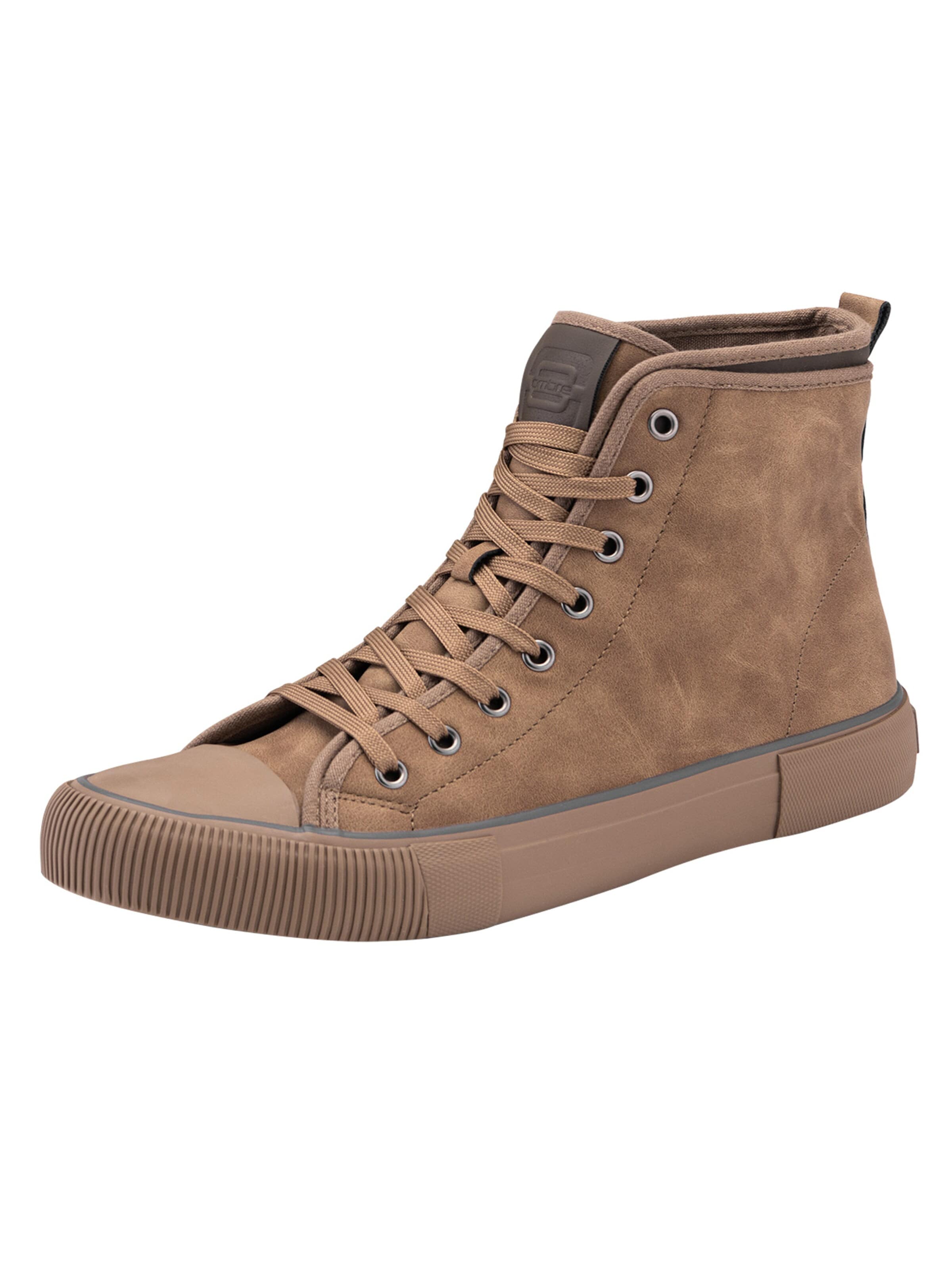 Ombre - Zapatillas deportivas altas en beige: frente