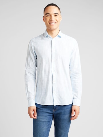 Only & Sons Regular fit Button Up Shirt 'CAIDEN' in Blue: front