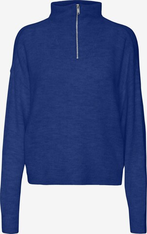 VERO MODA Trui 'ELLYLEFILE' in Blauw: voorkant