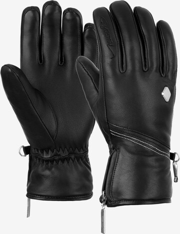 REUSCH Athletic Gloves 'Camila' in Black: front