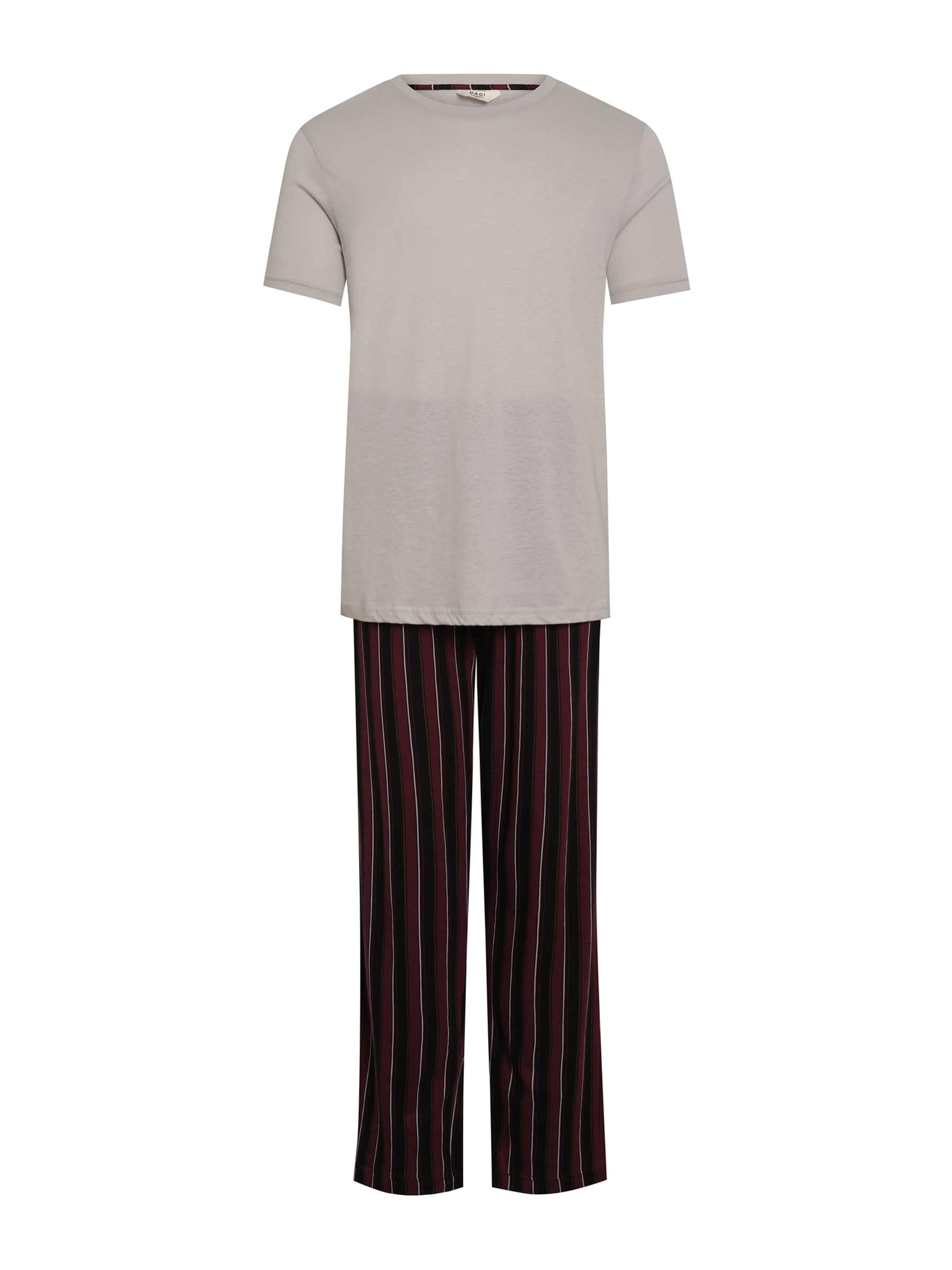 Dagi Pyjamas lang i grå: forside