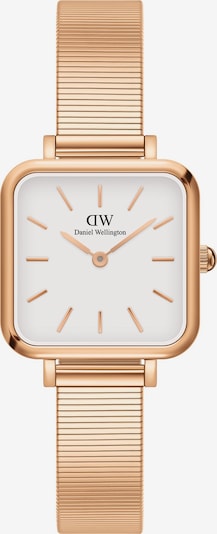 Daniel Wellington Αναλογικό ρολόι 'Quadro Studio RG White' σε ροζέ χρυσό / λευκό, Άποψη προϊόντος