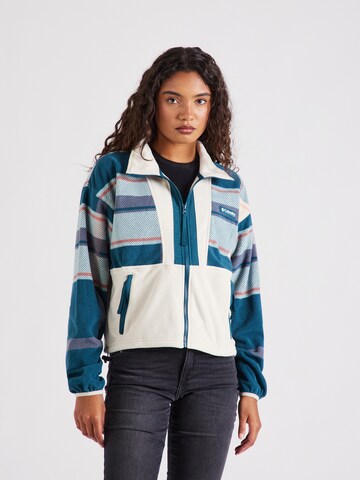 Jachetă  fleece funcțională 'W Back Bowl™ Fleece-742' de la COLUMBIA pe albastru: față