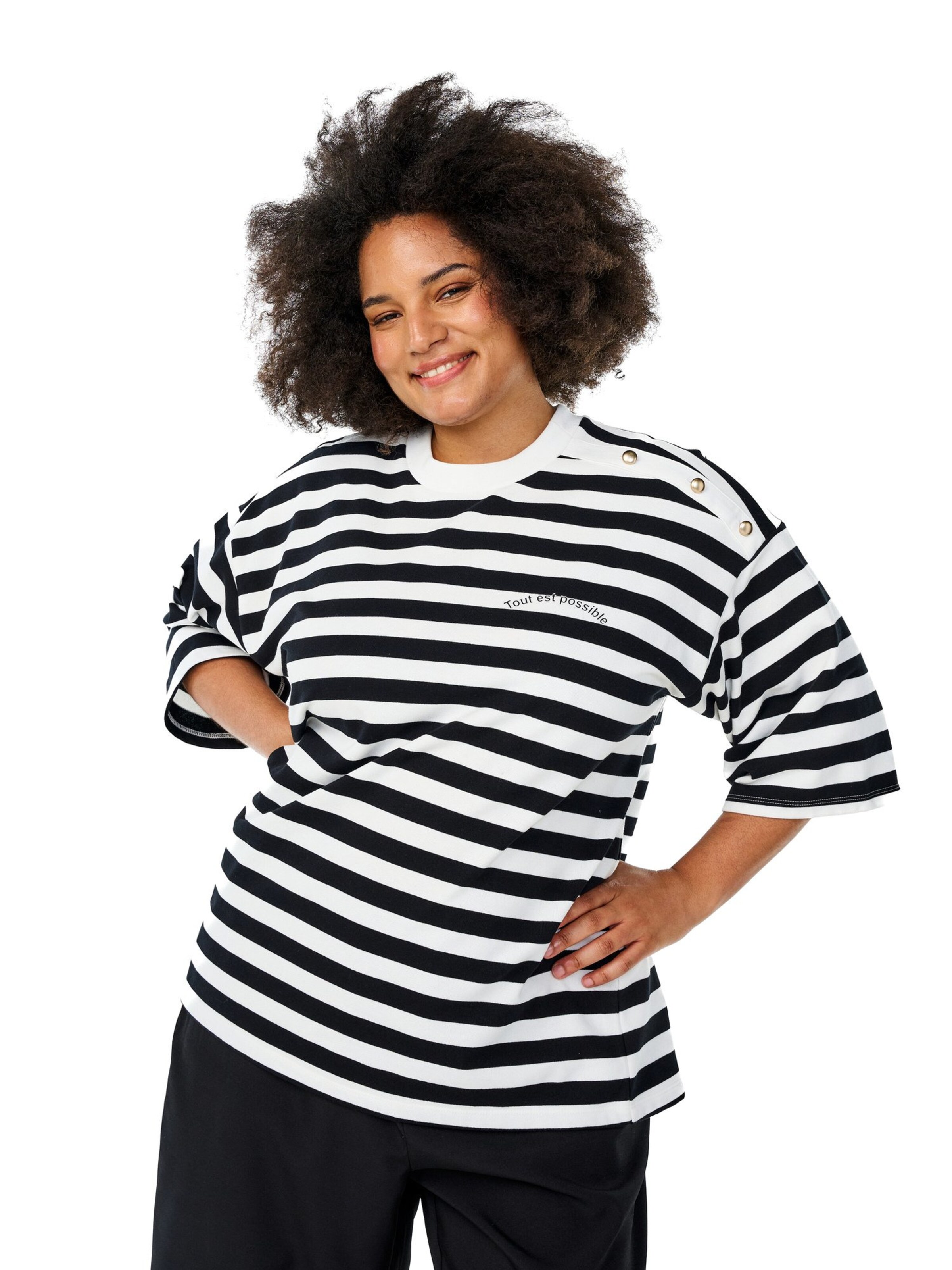 Zizzi Блузка в Черный: спереди