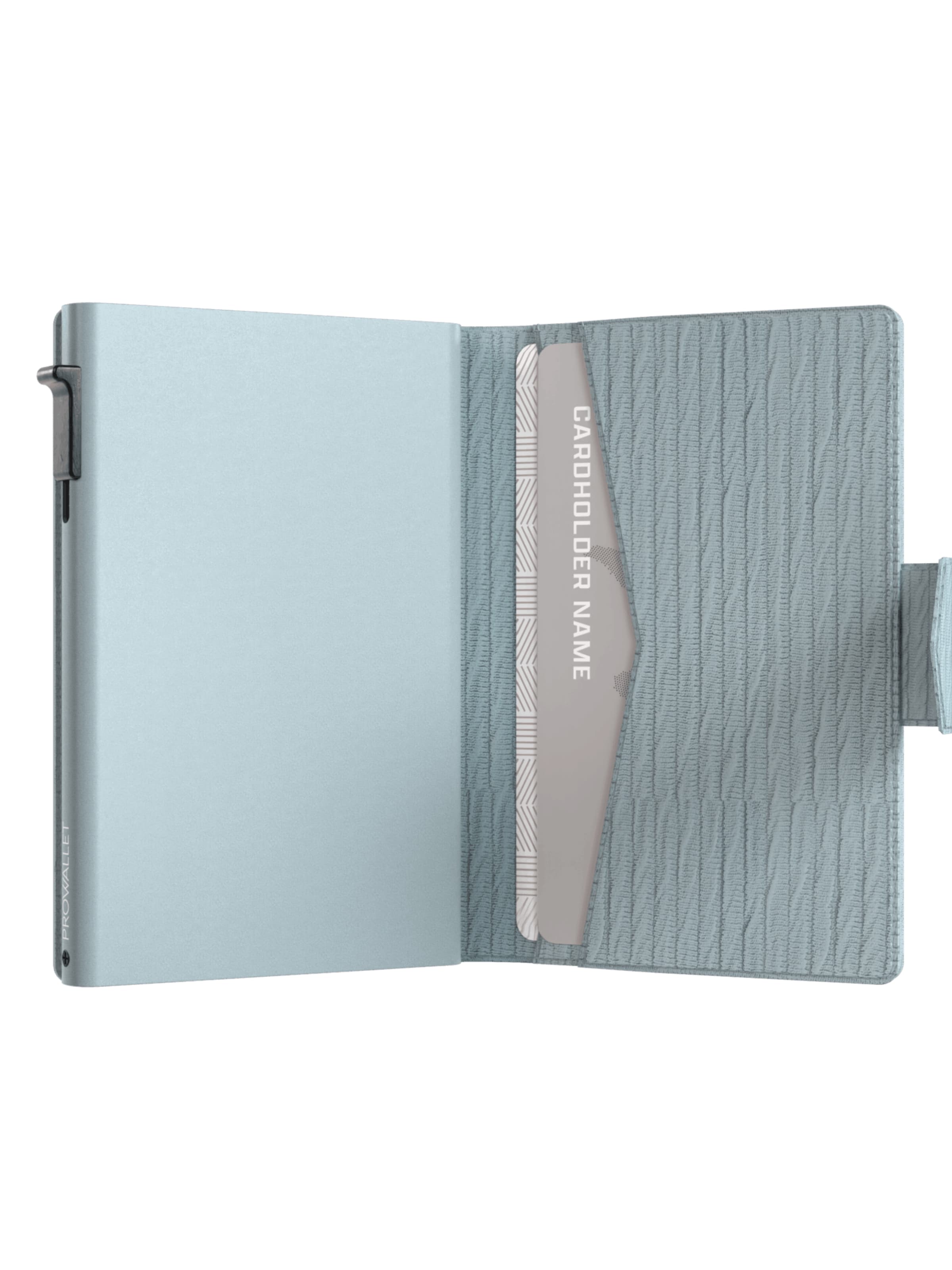 Prowallet Wallet 'Pasjeshouder Plus Ripple' in Blue