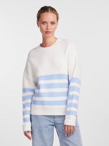 PIECES Sweater 'BROOKS' in White: front