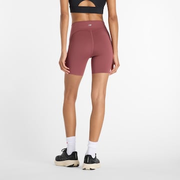 Skinny Pantalon de sport new balance en rouge