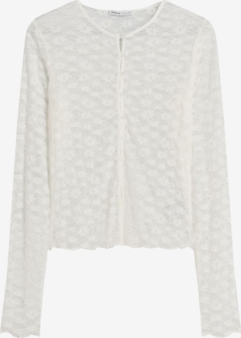 Camicia da donna di Bershka in bianco: frontale