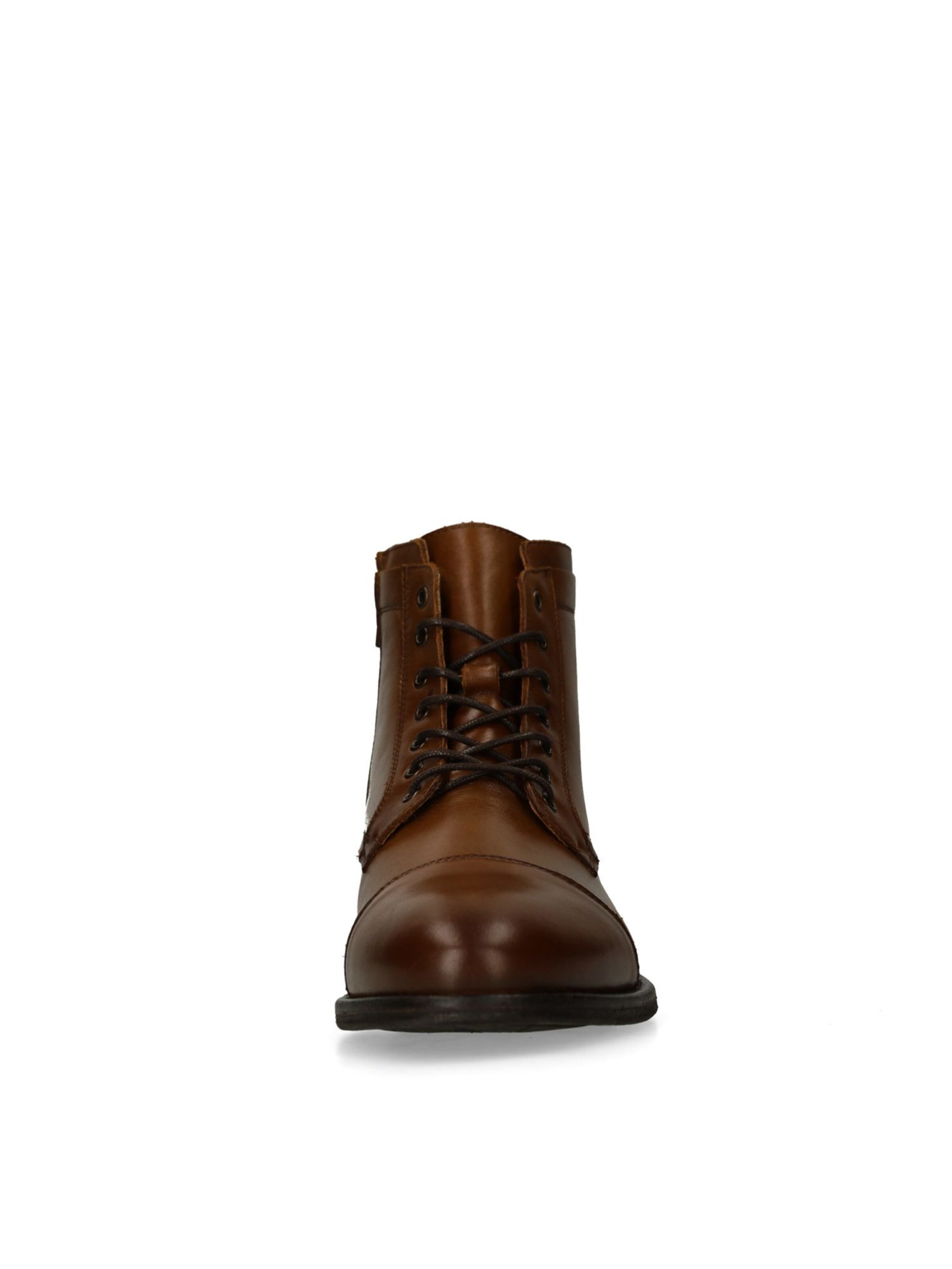 MANFIELD Lace-Up Boots in Brown