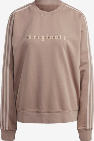 ADIDAS ORIGINALS Sweatshirt in Brown: front