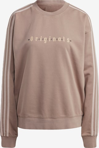 Felpa di ADIDAS ORIGINALS in marrone: frontale