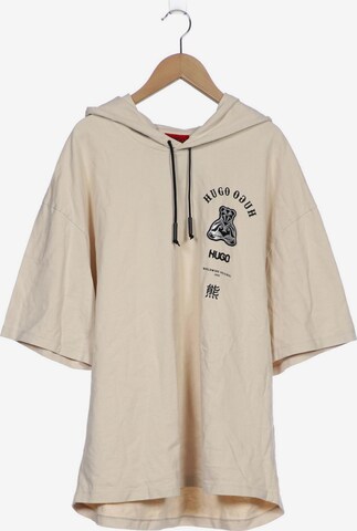 HUGO Sweatshirt & Zip-Up Hoodie in L in White: front