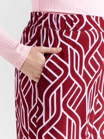 s.Oliver BLACK LABEL Wide leg Broek in Rood