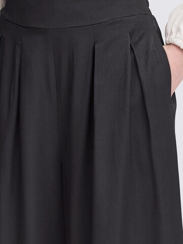 Wide Leg Pantalon 'Mya Pa 2' Fransa en noir