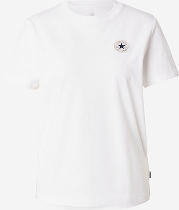 CONVERSE Тениска в бяло: отпред