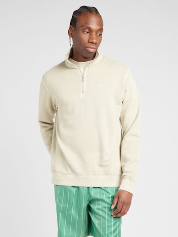 Sweat-shirt 'Trefoil Essentials' ADIDAS ORIGINALS en beige : devant