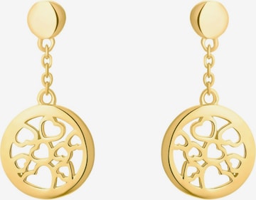 s.Oliver Earrings 'Münze' in Gold: front