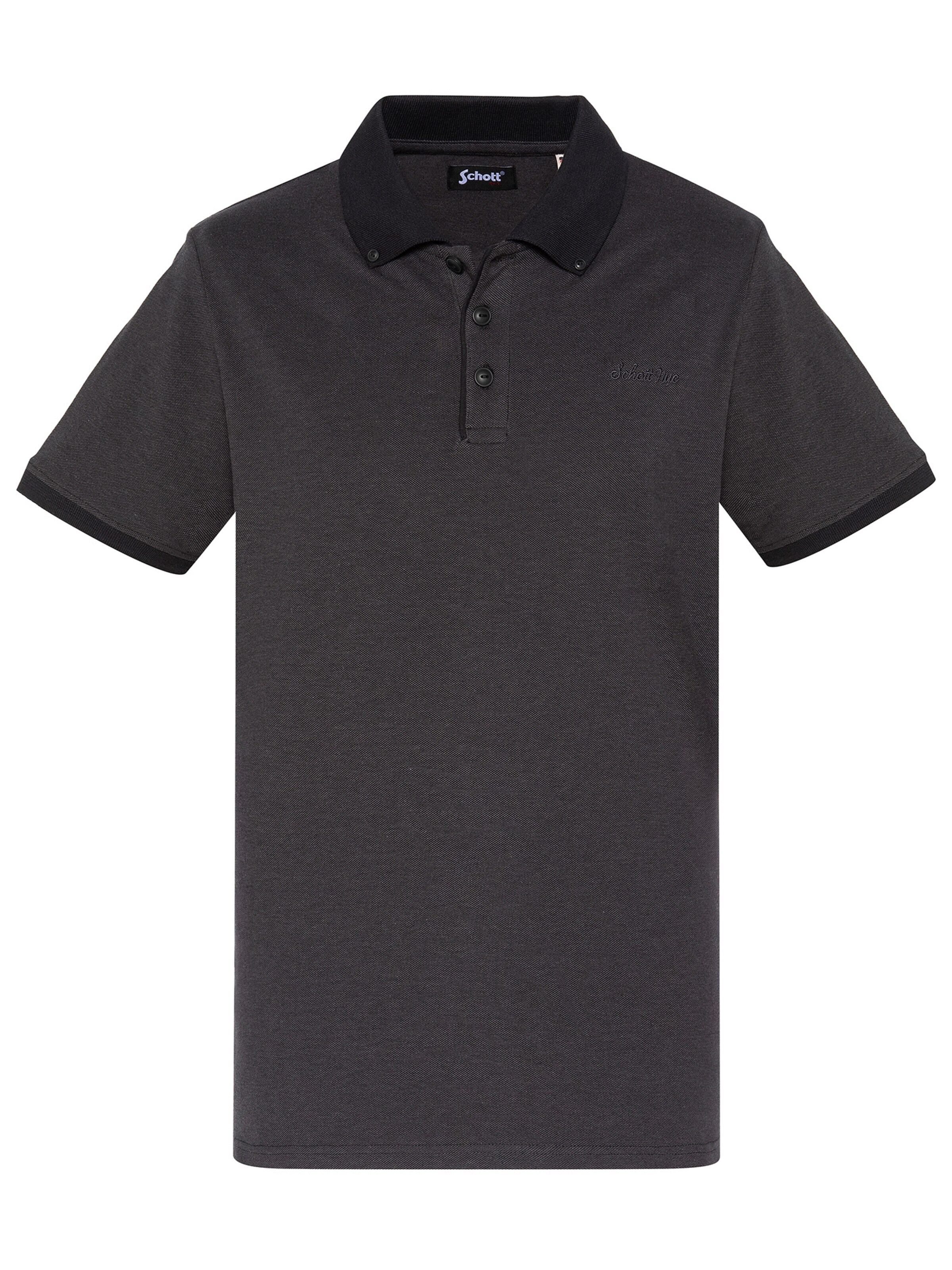 Schott NYC Shirt‌‌‌‌‌‌‌ in Schwarz: Vorderseite