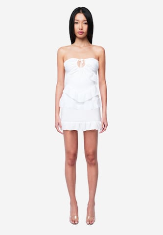 OW Collection Cocktailjurk 'Ariana' in Wit: voorkant