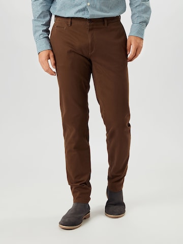 Regular Pantalon chino 'Fabio' BRAX en marron : devant