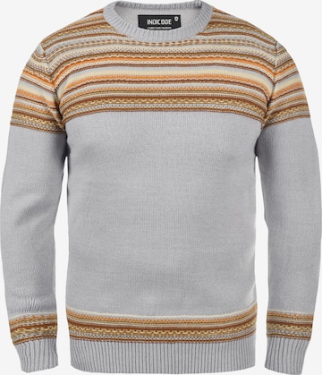 INDICODE JEANS Pullover 'Lurdes' in Grau: predná strana