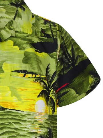 King Kameha Shirt 'Surf' in Green