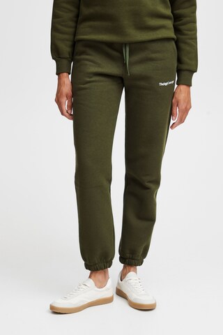 Tapered Pantaloni 'Rafine' di The Jogg Concept in verde: frontale
